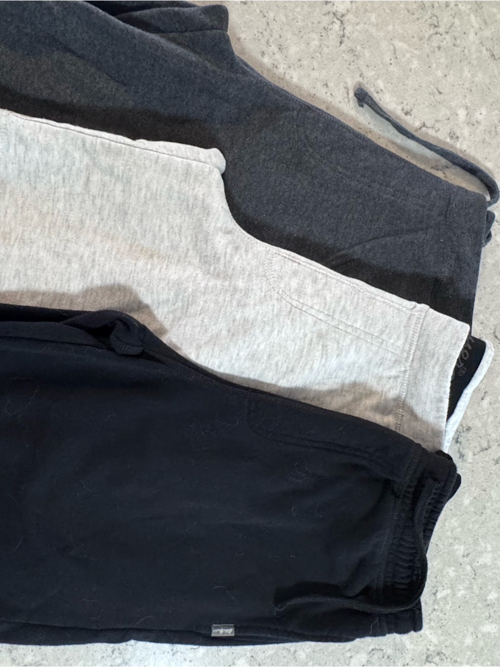 Eddie Bauer Men’s Medium Elastic Waist shorts - Black, Light Gray, Dark Gray